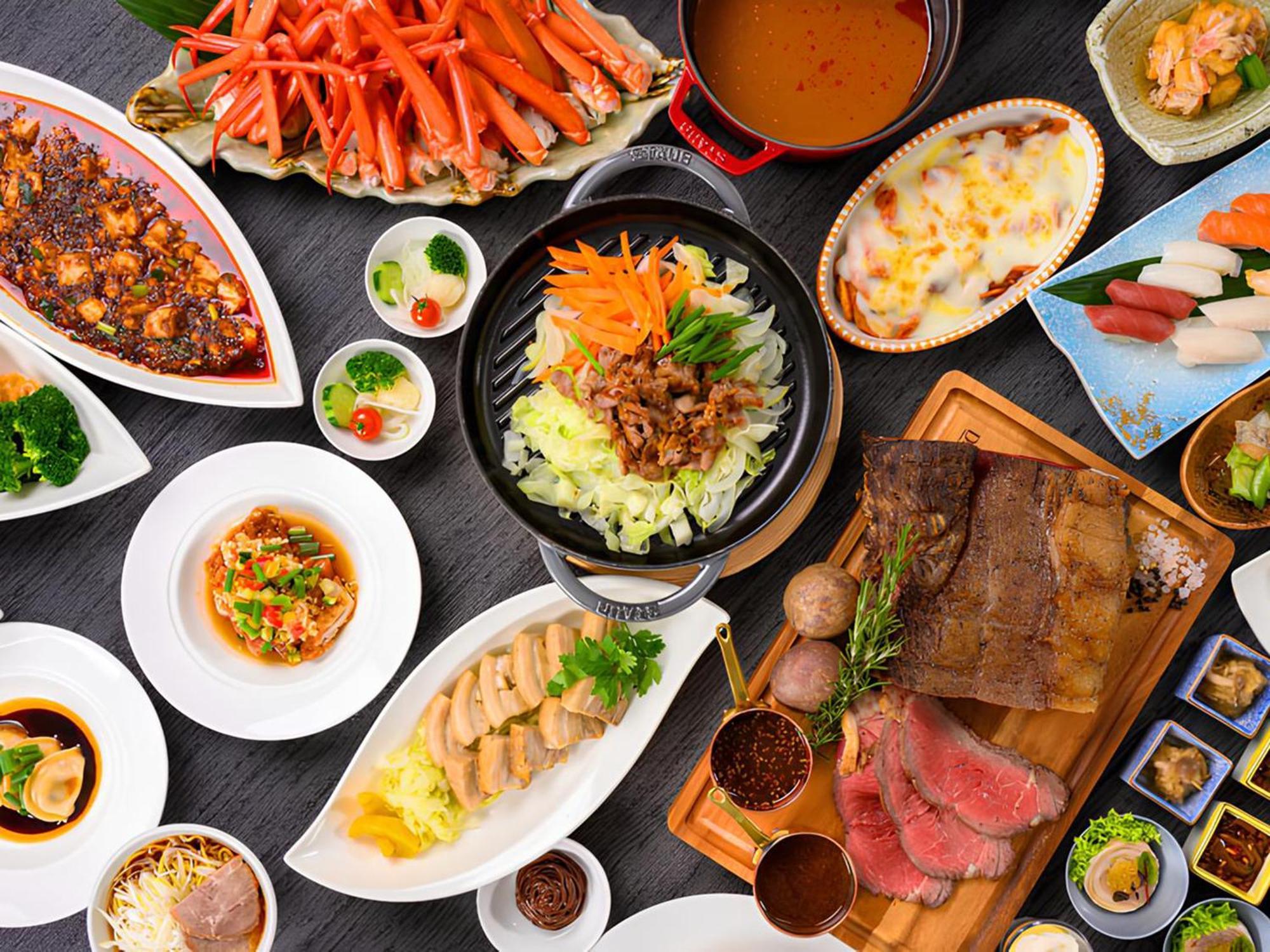 Shin Furano Prince Hotel Bagian luar foto A selection of Japanese cuisine