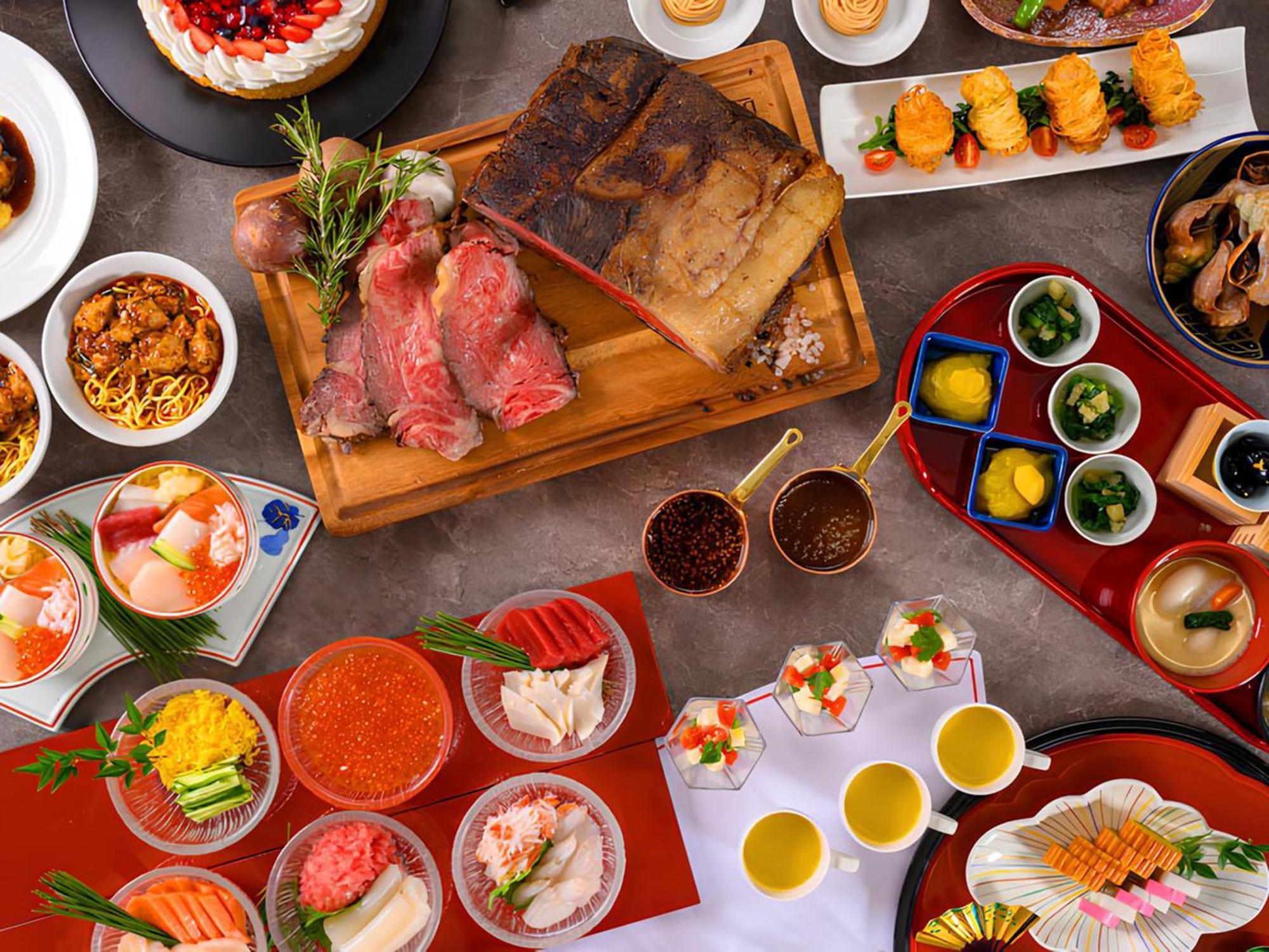 Shin Furano Prince Hotel Bagian luar foto A selection of Japanese cuisine