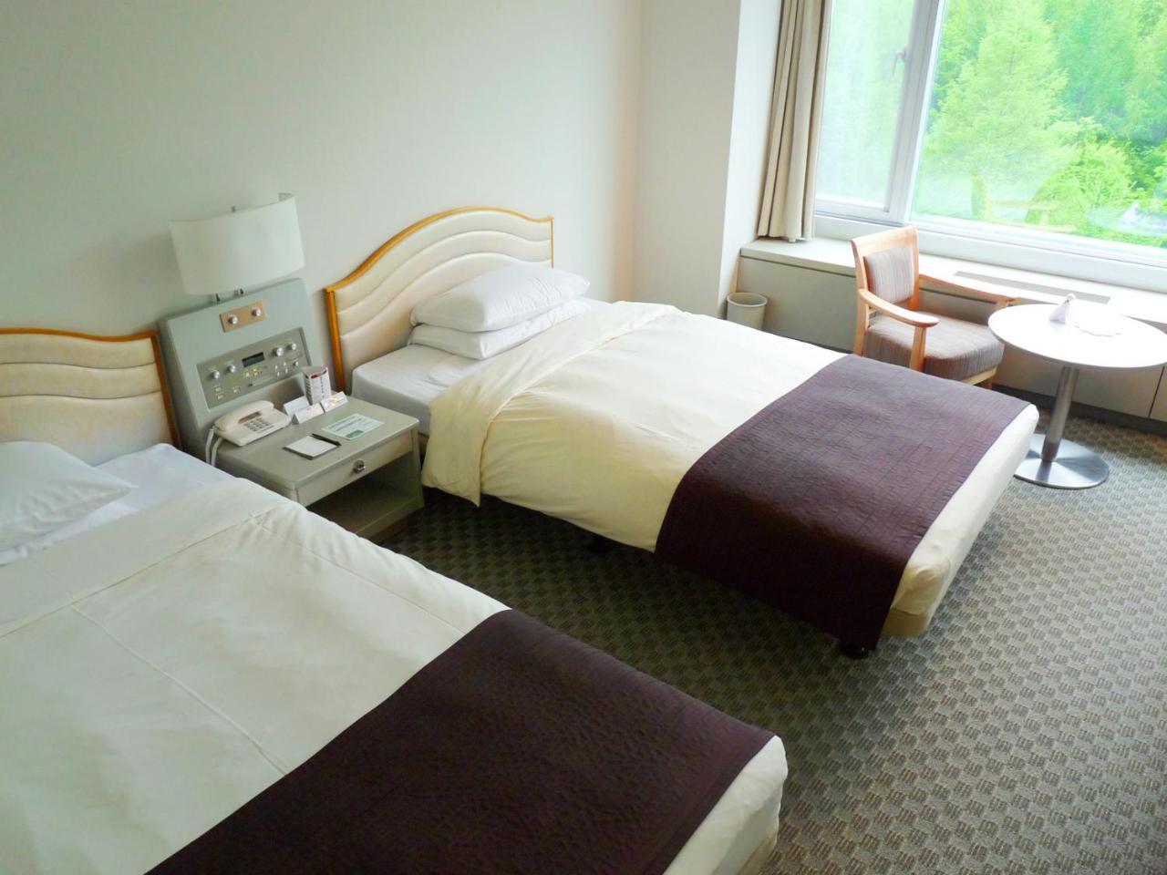 Shin Furano Prince Hotel Bagian luar foto A room at the hotel